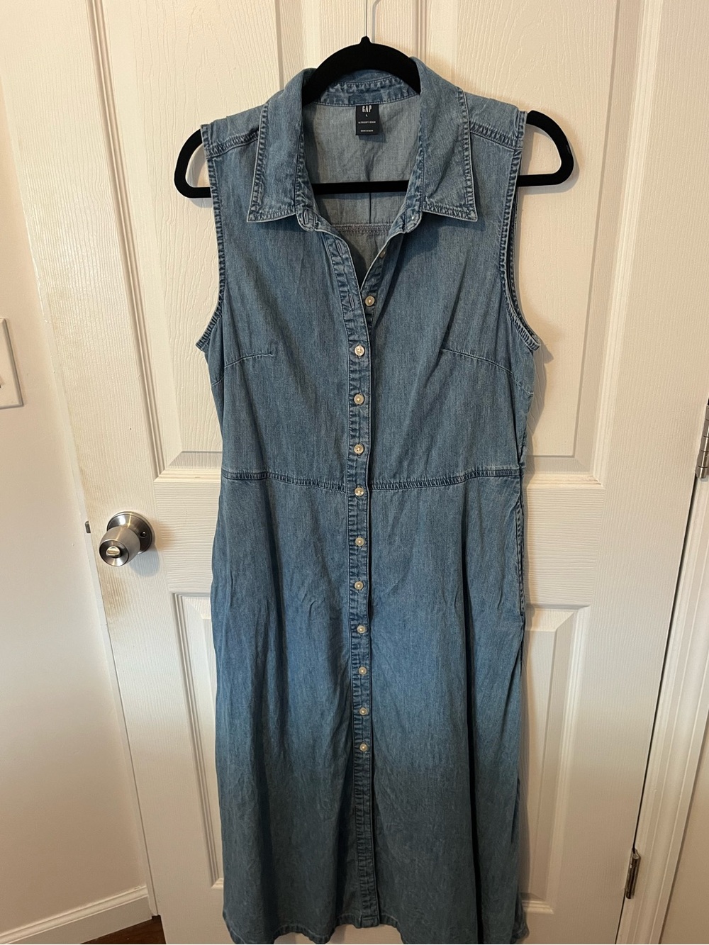 Gap Button Front Midi Dress
